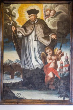 Nepomuk St. John, 18. yüzyıl, İkonlar Müzesi, Kraliyet Kalesi, Sanok, Subcarpathian Voyvoda, Polonya, Doğu Avrupa