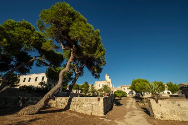Merkez Kule, Lazaret Adası, Illa del Llatzeret, Mahon, Menorca limanı, Balear Adaları, İspanya