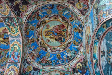 10. yüzyılda kurulan Rila Manastırı, Rilski Nehri Vadisi, Bulgaristan Cumhuriyeti, Avrupa