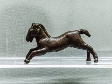 At, bronz, Roma dönemi, Evora Müzesi, Evora, Alentejo, Portekiz, Avrupa