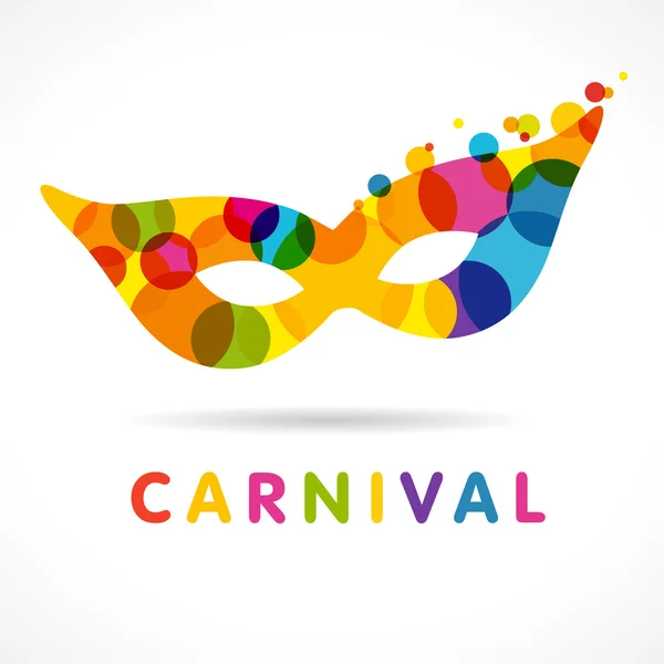 Masque de carnaval coloré — Image vectorielle