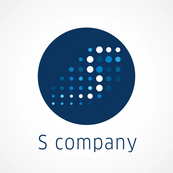 S Web digitales Firmenlogo — Stockvektor