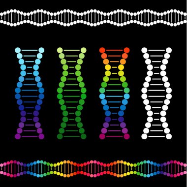 Vektörel clipart Dna zincirinin işareti.
