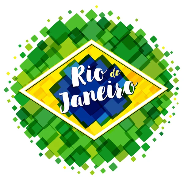 Rio de Janeiro afiş Hoşgeldiniz — Stok Vektör