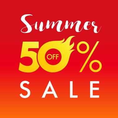 Yaz Satılık 50 alev afiş kapalı