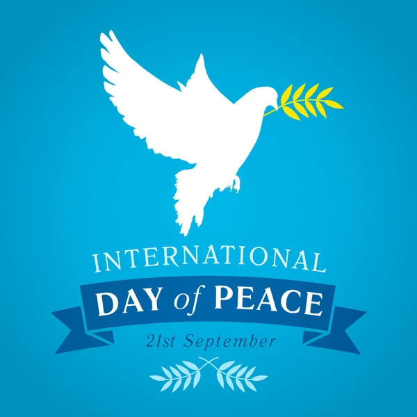 International Day of Peace banner — Stock Vector