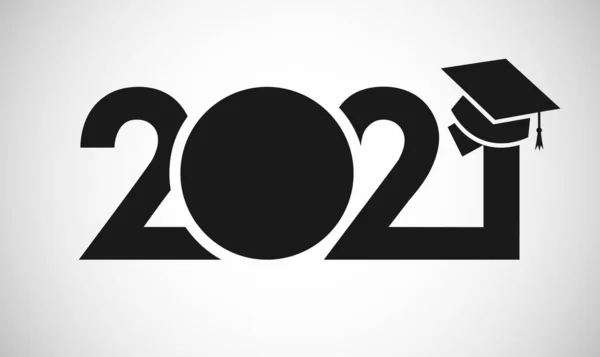 Classe 2021 Année Logo Graduation Prix Signe Shirt Concept Masque — Image vectorielle