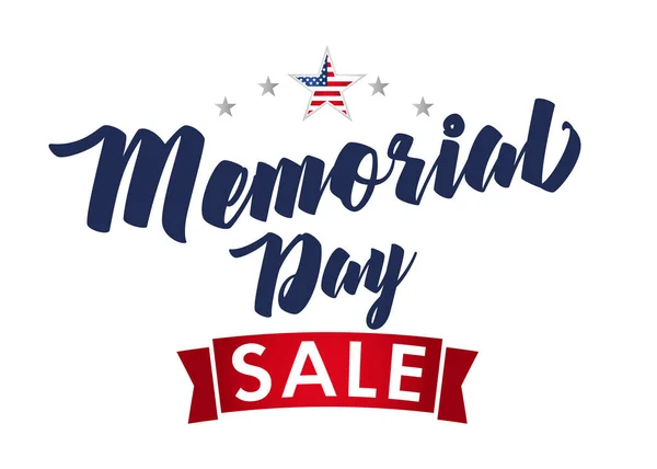 Happy Memorial Day Usa Verkaufsbanner Vereinzelte Abstrakte Grafik Design Vorlage — Stockvektor