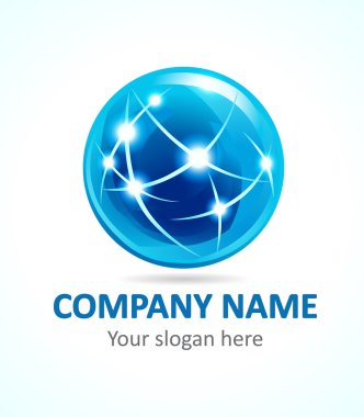 Bağlantı Globe şirket logosu. 
