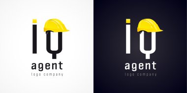 Iq ajan vektör logosu.