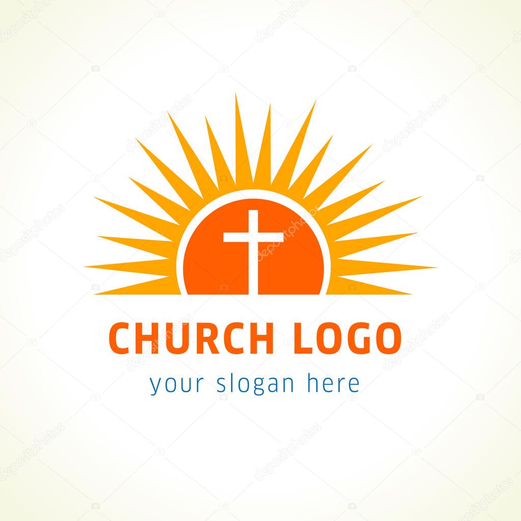 Missionary icon. Template symbol for churches, events and christian organizations.