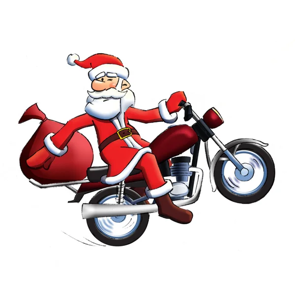 Santa rower — Zdjęcie stockowe