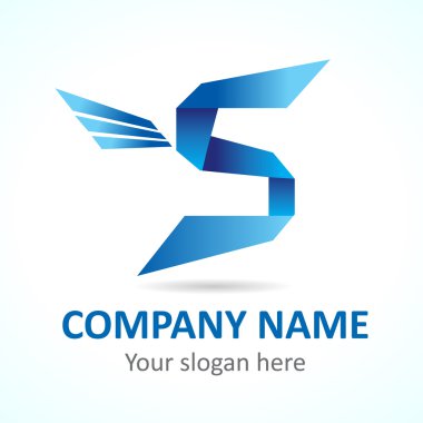 S sinek logo şablonu
