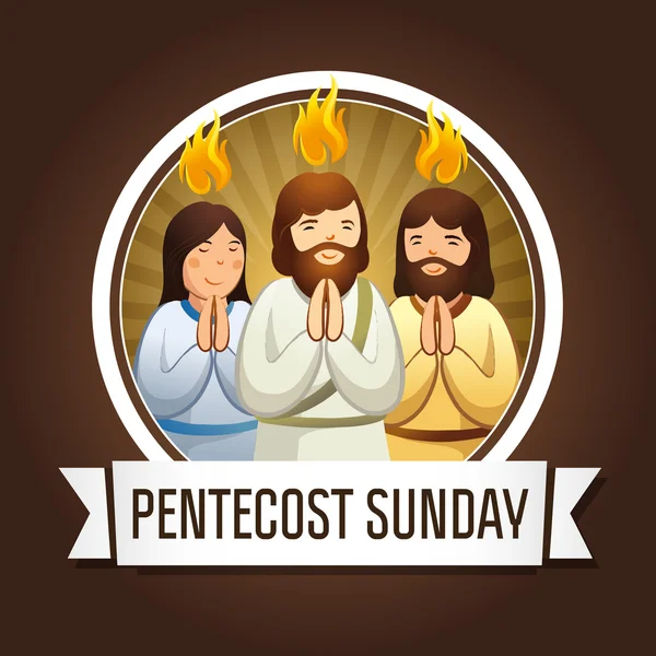 Pentecost Sonntag — Stockvektor