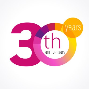 30 anniversary chart logo clipart