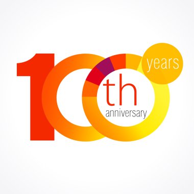 100 yıldönümü grafik logo