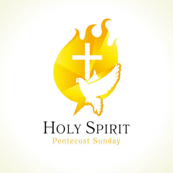 Holy Spirit logo Stock Vector