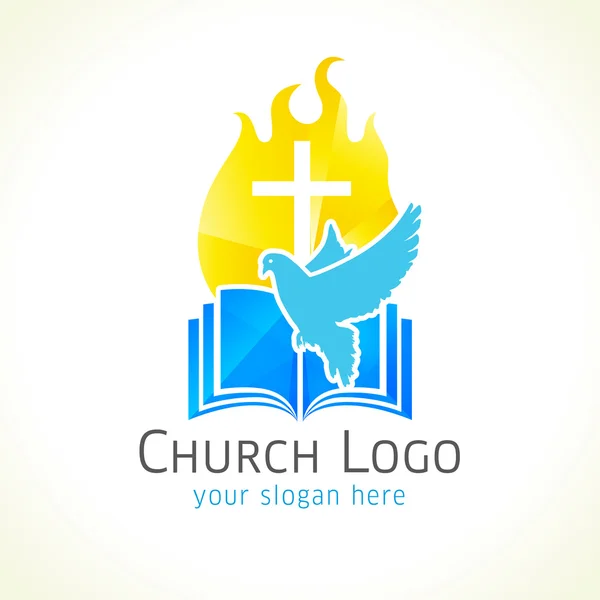 Holy Spirit church logo — Stock Vector
