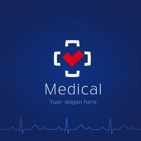 Logo del centro médico — Vector de stock