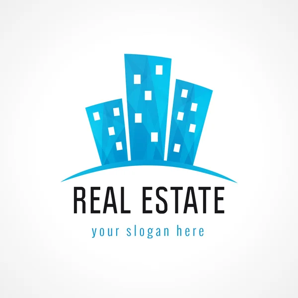 Real estate house logo — Stock Vector