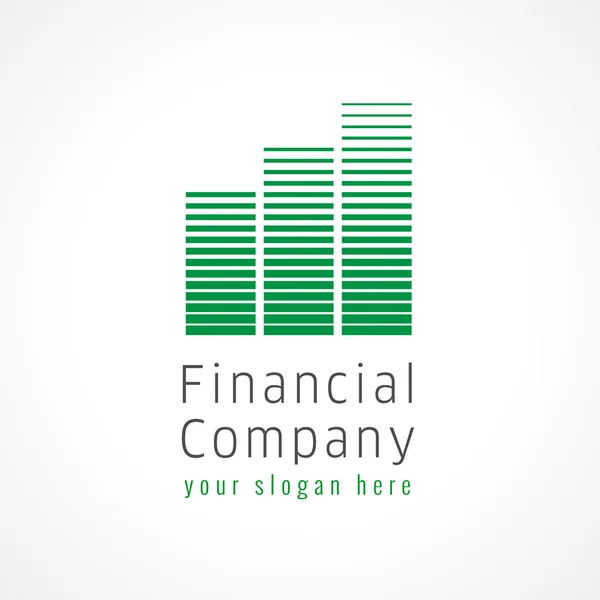 Logo de la société financière — Image vectorielle