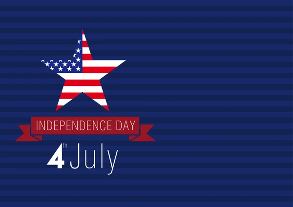Día de la independencia USA card — Archivo Imágenes Vectoriales