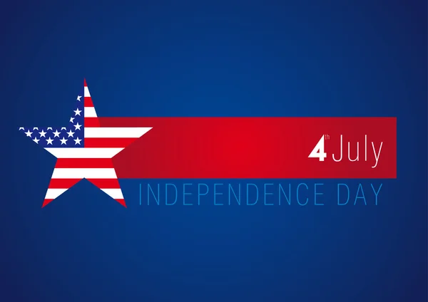 Fête de l'indépendance bannière USA — Image vectorielle