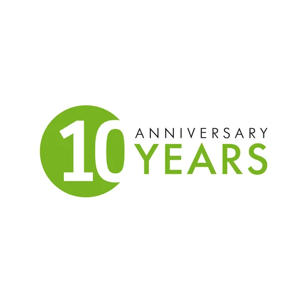 10 lat logo — Wektor stockowy