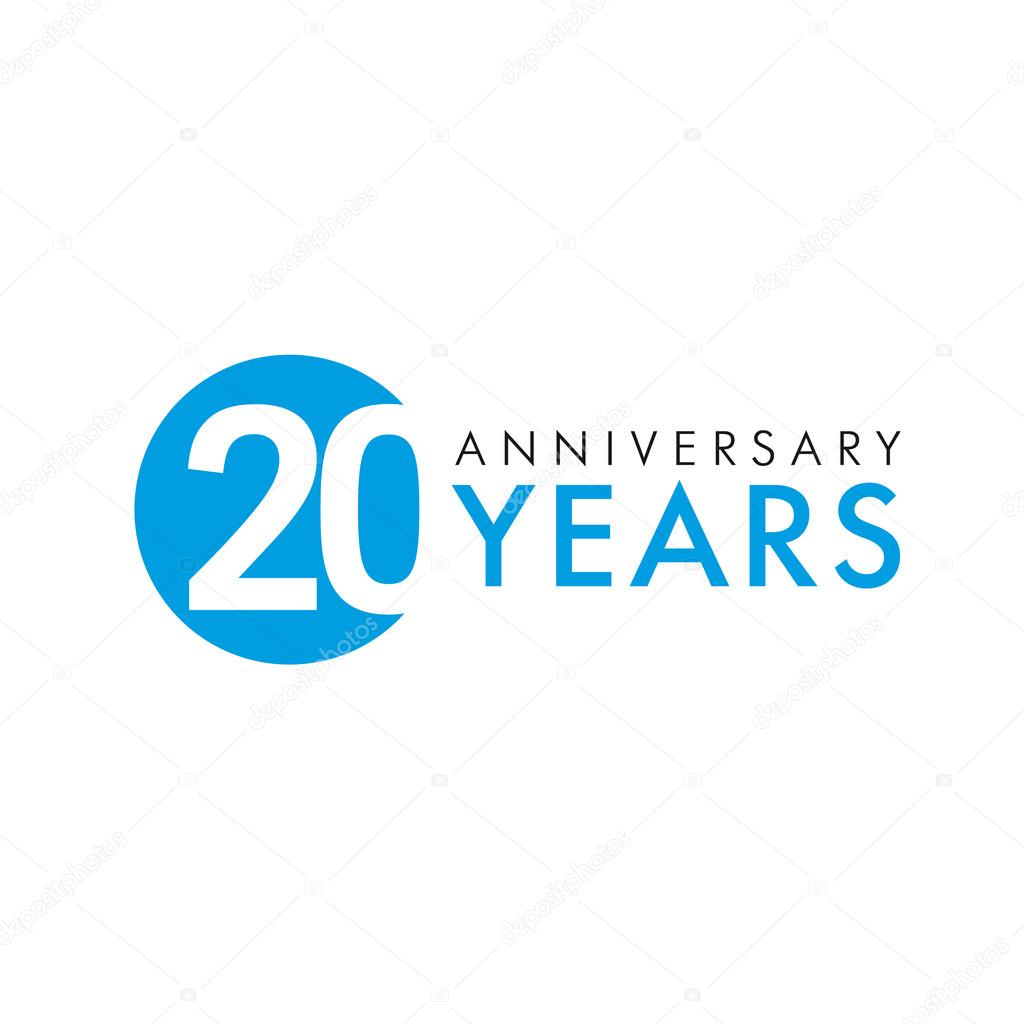 20 years logo