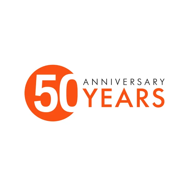 Logo 50 anni — Vettoriale Stock