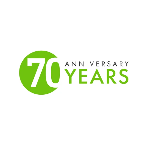 70 let logo — Stockový vektor