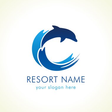 Dolphin waves logo