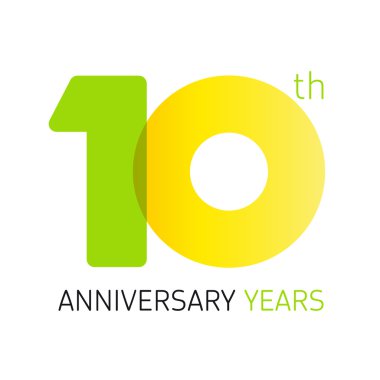 10 yıldönümü yıl logosu