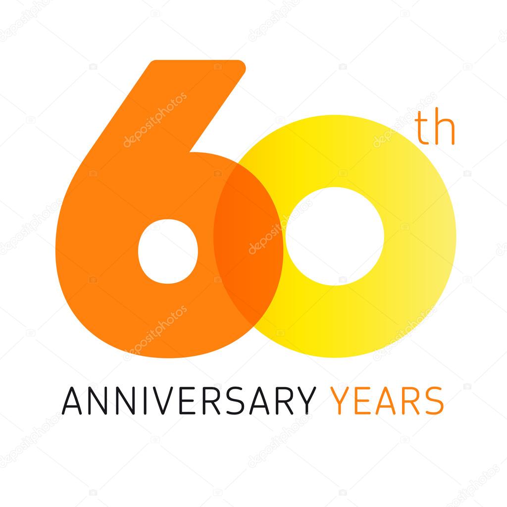60 anniversary years logo