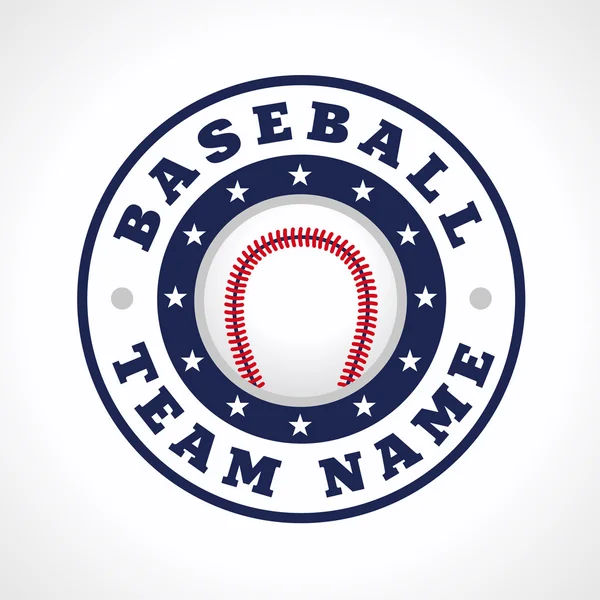 Baseball team logo — Stock vektor