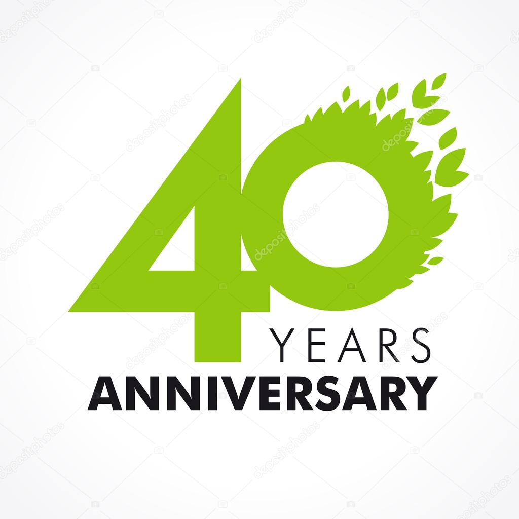 40 anniversary leaves logo
