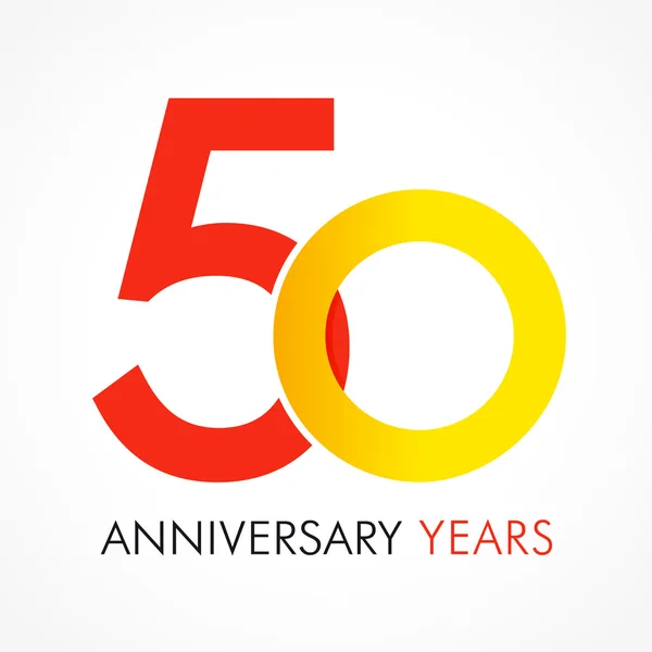 50 circle anniversary logo — Stock Vector