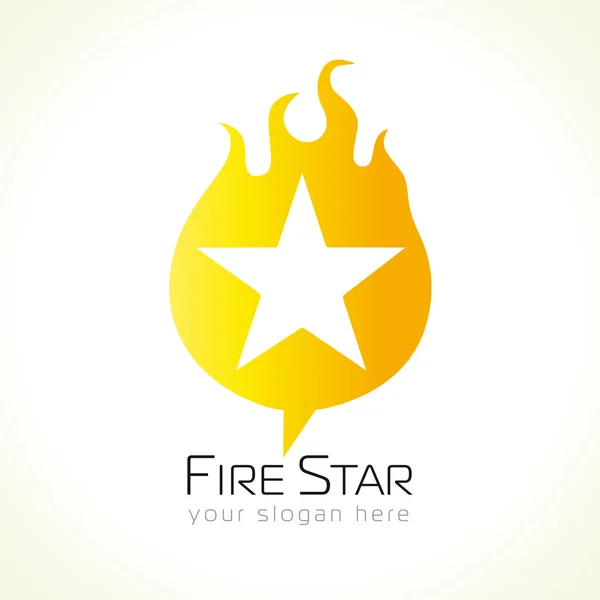 Logo étoile du feu — Image vectorielle
