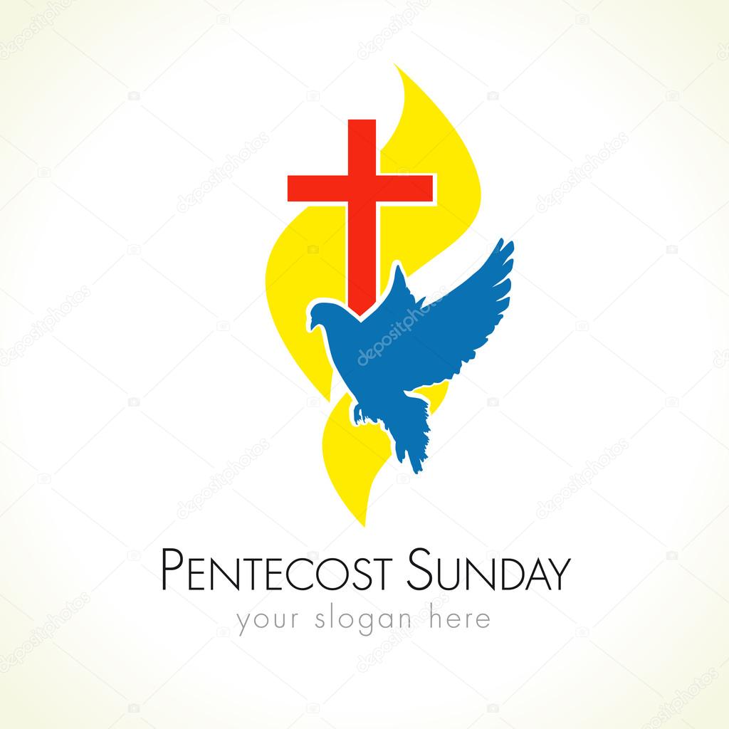 Pentecost sunday dove logo