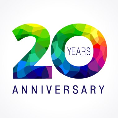 20 Yıldönümü renkli logo