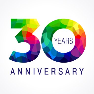 30 yıldönümü renkli logo