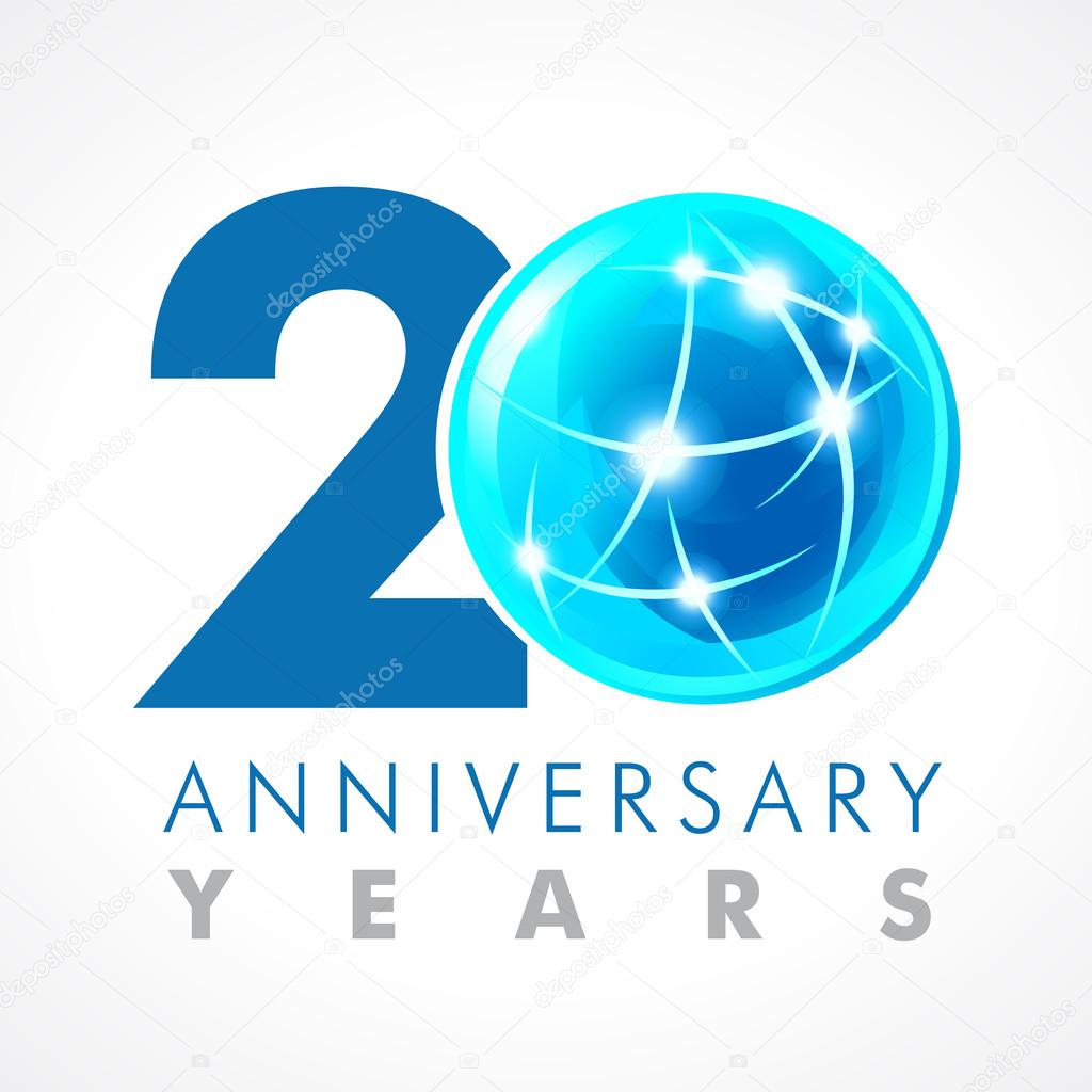 20 anniversary connecting logo