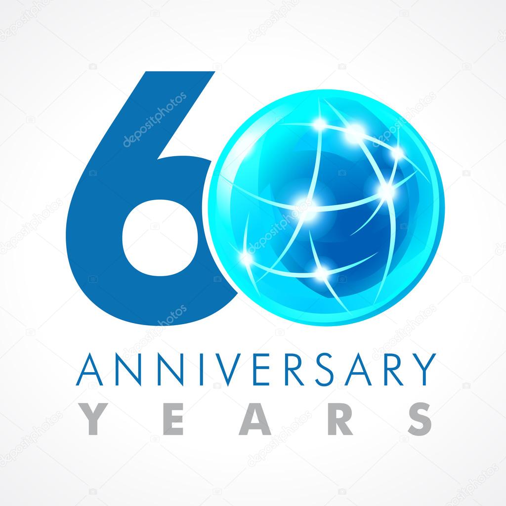60 anniversary connecting logo