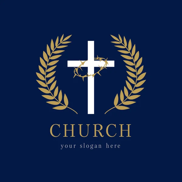 Logo de la iglesia Glory — Vector de stock