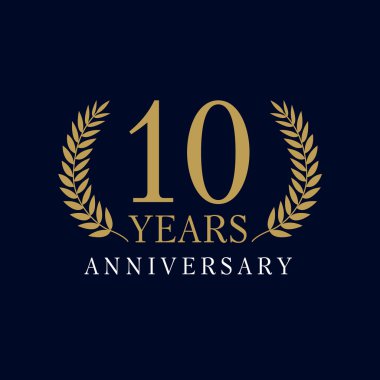10 yıldönümü Kraliyet logosu