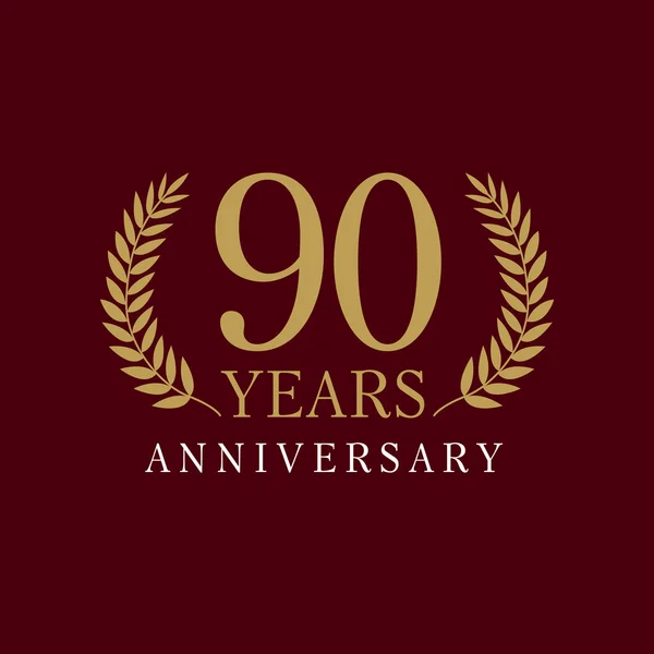 Logo royal 90 anniversaire — Image vectorielle