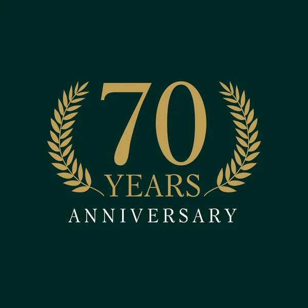 Logotipo real 70 aniversario — Archivo Imágenes Vectoriales