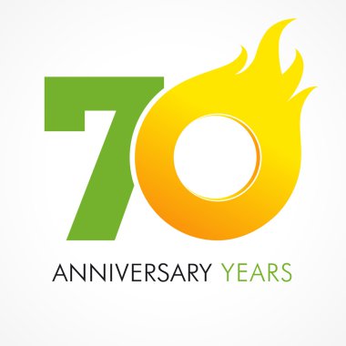 70 yıldönümü alev logosu