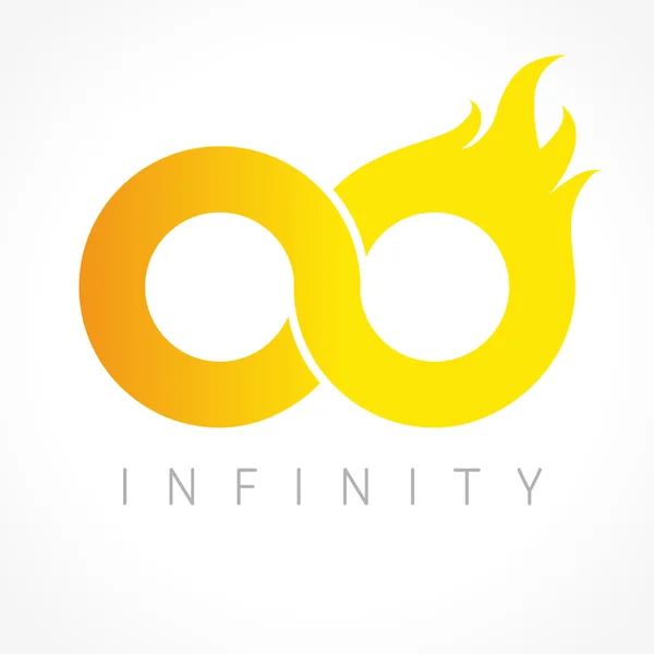 Логотип Infinity Flame — стоковый вектор