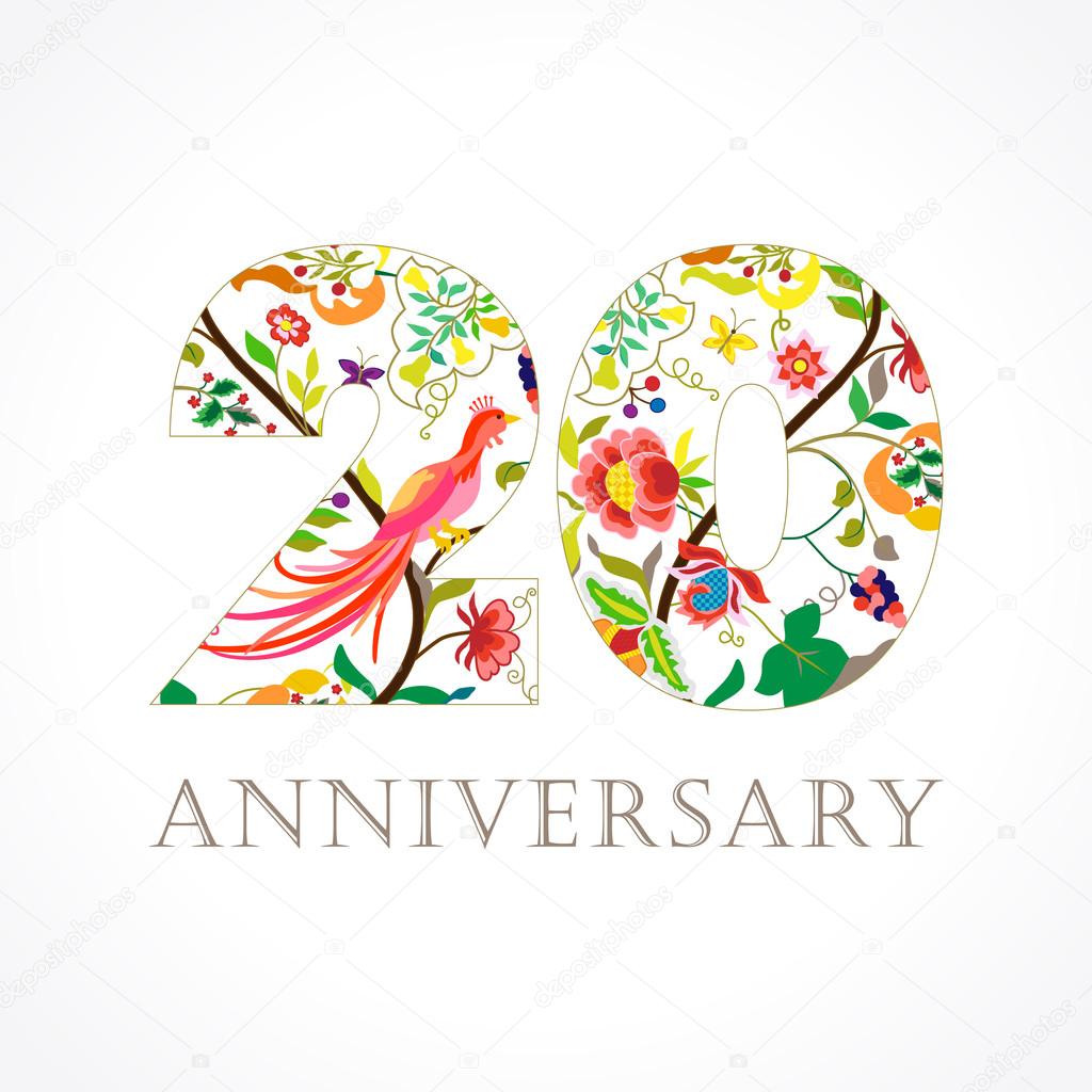 20 anniversary folk logo.